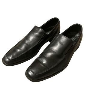 Gordon Rush Cole Black Leather Loafers Sz 13 Made In Italy Driving Shoes Slip On